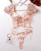 Embroidery 2-Piece Bra Panty Sets